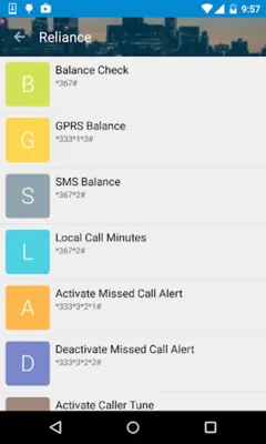 Balance, Data, SMS, Code check android App screenshot 1